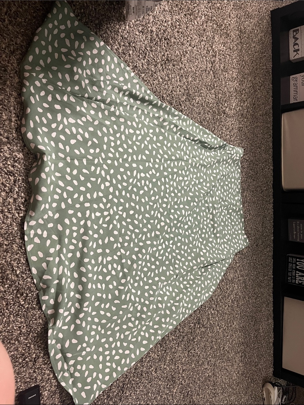 Two A-Line Skirts with White Dot Pattern